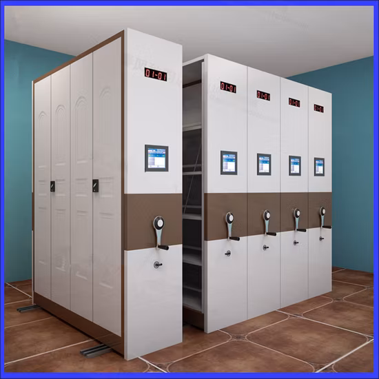 Customized Intelligent Dense Shelving File Cabinet Mobile Rack Metal Compactor Bookshelf